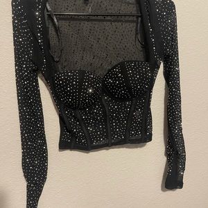 from papaya very sexy crop top like new